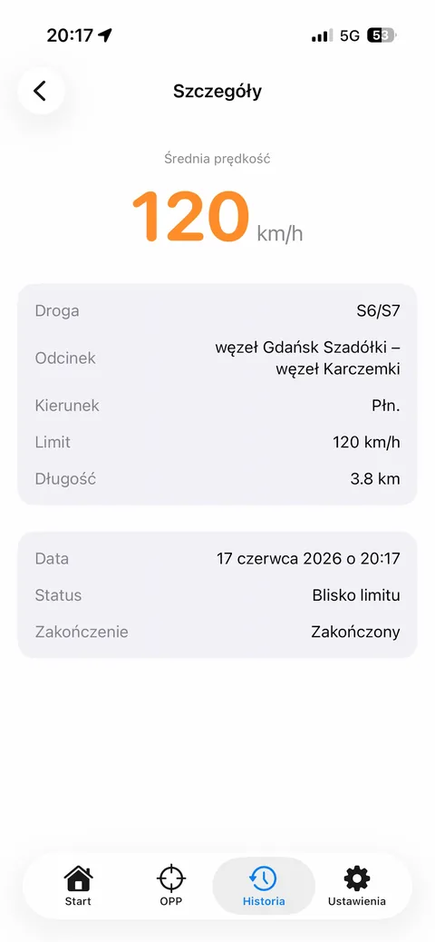 Szczegóły pomiaru w OPP Asystent